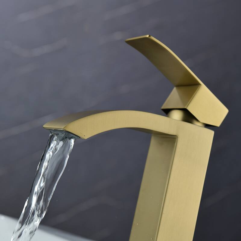 Single Handle Deck Mount Bathroom Faucet