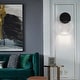 preview thumbnail 9 of 18, Modern Crystal Wall Sconce Bathroom Vanity Hallway Light Fixtures Black