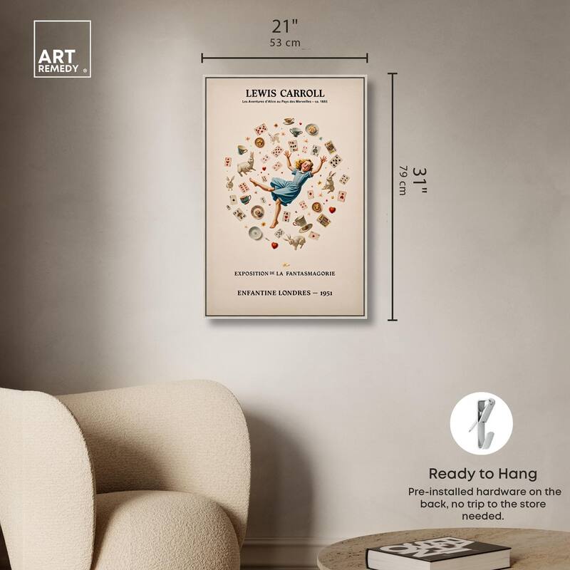 Carroll's Alice in Motion Canvas by Art Remedy