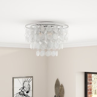 Modern Unique Creative Shell Flush Mount Ceiling Light - Bed Bath ...