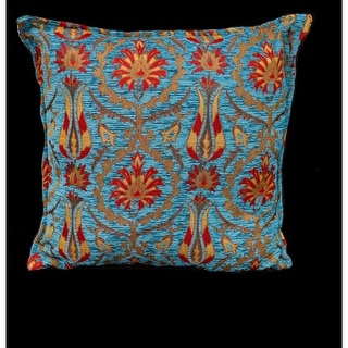 Suzani Tulip Chenille Turkish Decorative Pillow