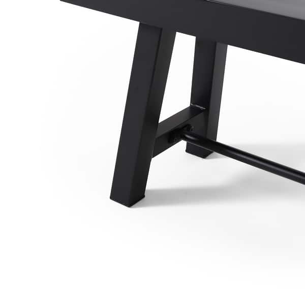 Catriona Outdoor Rustic Acacia Wood Bench by Christopher Knight Home