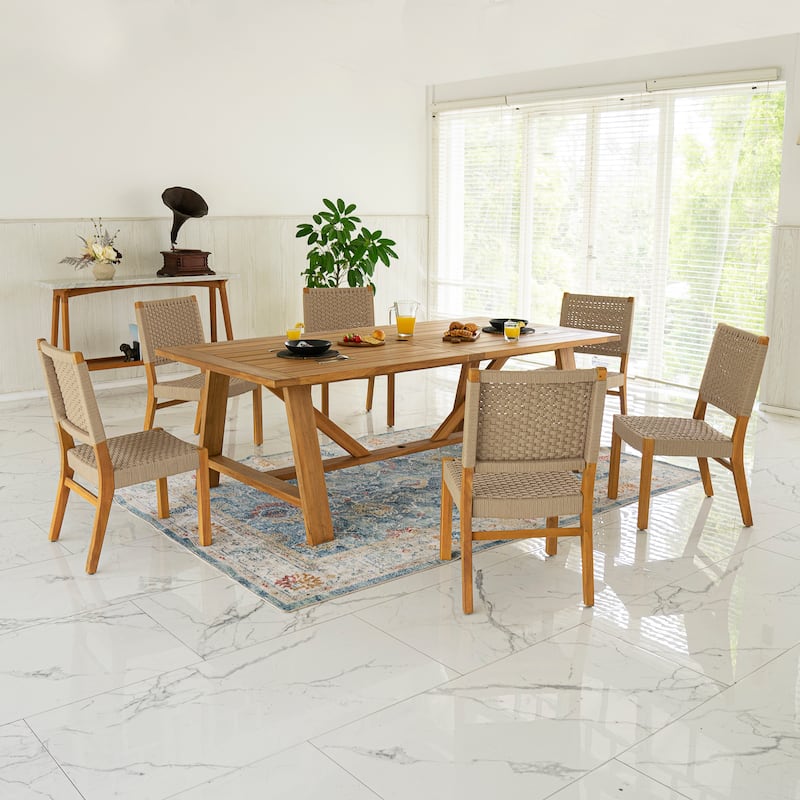 Cambridge Casual Riley Teak Dining Chair Set of 2