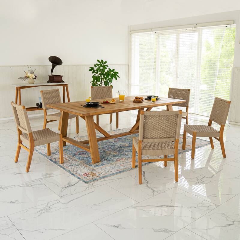 Cambridge Casual Riley 7-piece Teak Dining Set