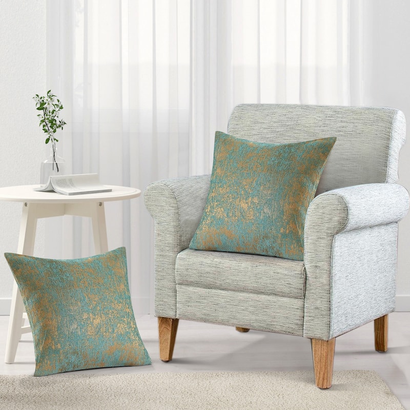 Peralta 2-piece Jacquard Chenille Zipper Pillow Shell Set, NO INSERT
