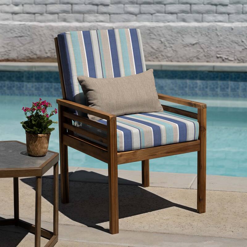 Outdoor Highback Dining Chair Cushion