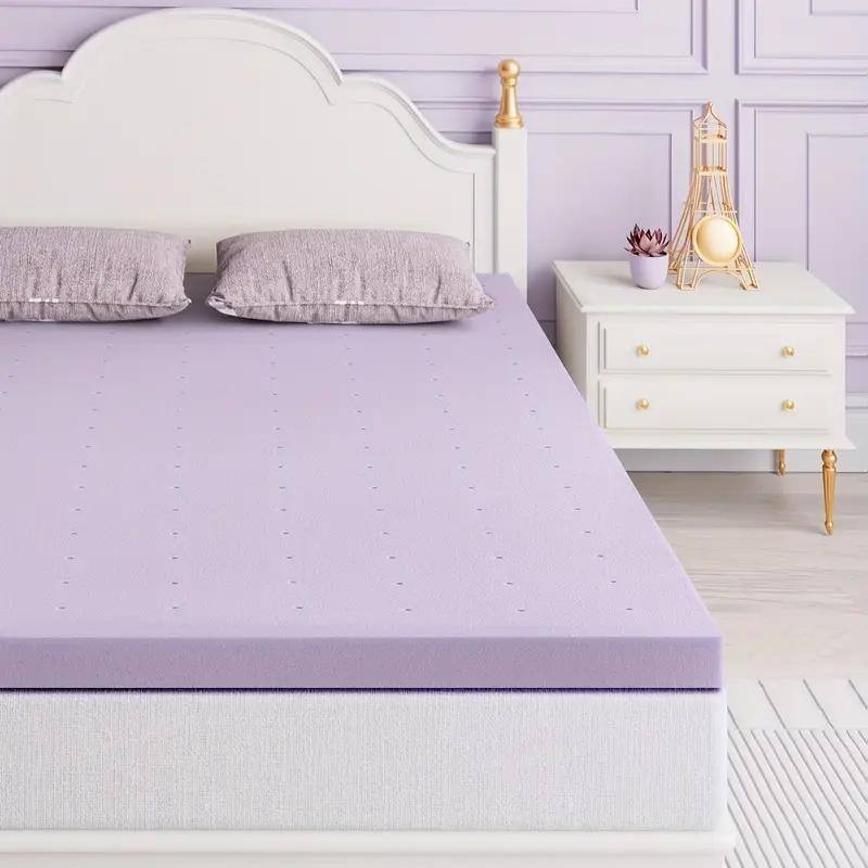 2"/3"/4" Premium Firm Memory Foam Cooling & Gel-infused Mattress Topper with Ventilated Design
