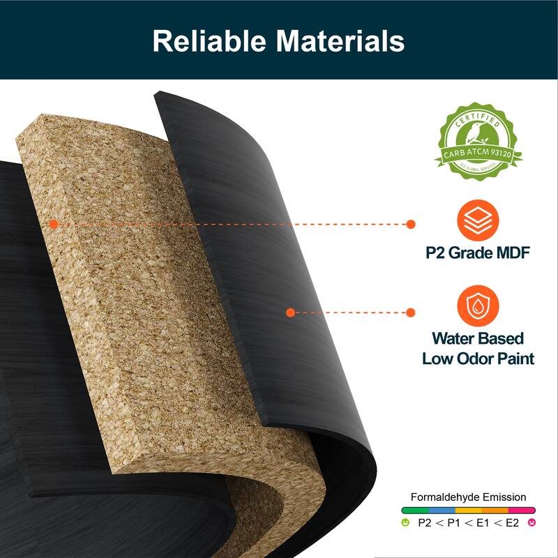 Modern Storage 3-Drawer Nightstand for Bedroom, Nursery, Living Room