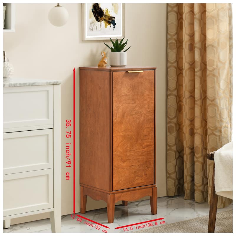 Modern Bathroom Floor Cabinet with Adjustable Shelves