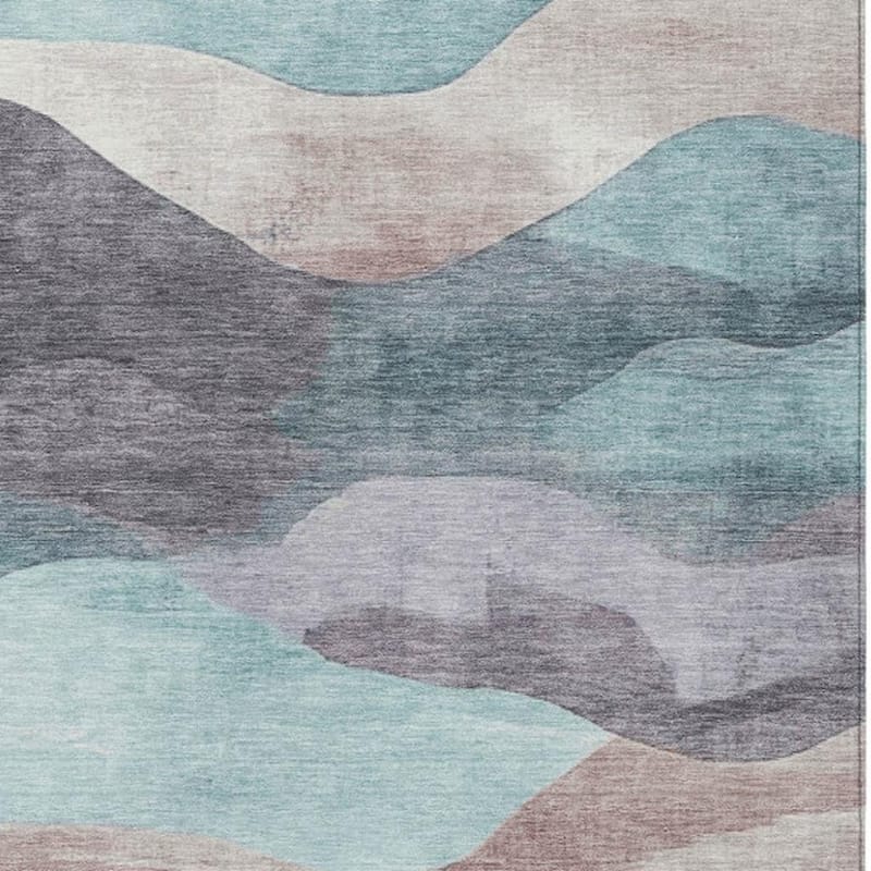 HomeRoots Abstract Transitional Rectangle Outdoor Rug