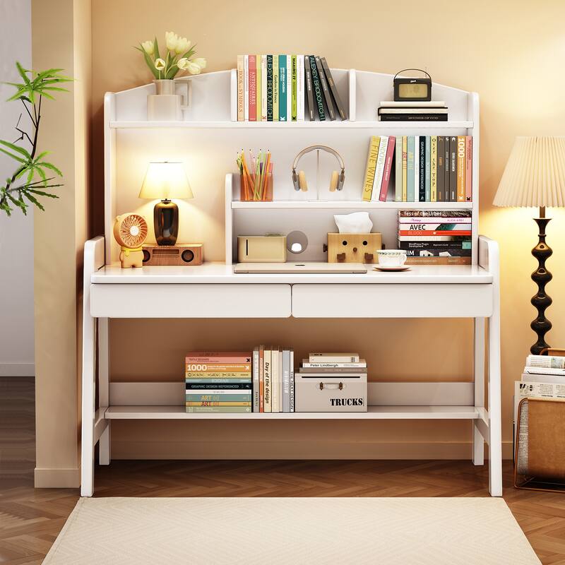 Kids Desk and Chair Set, Kid Study Desk, Computer Writing Desk - 36.6"x21.7"