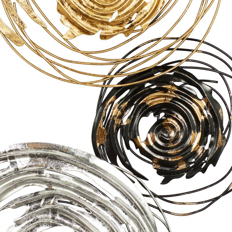 Black Metal Abstract Home Wall Decor (Set of 2) On Sale Bed Bath