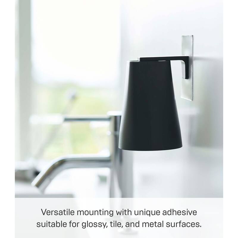 Yamazaki Home Traceless Adhesive Magnetic Cup, ABS Plastic, 200ml - L 2.76 x W 2.76 x H 3.74 inches