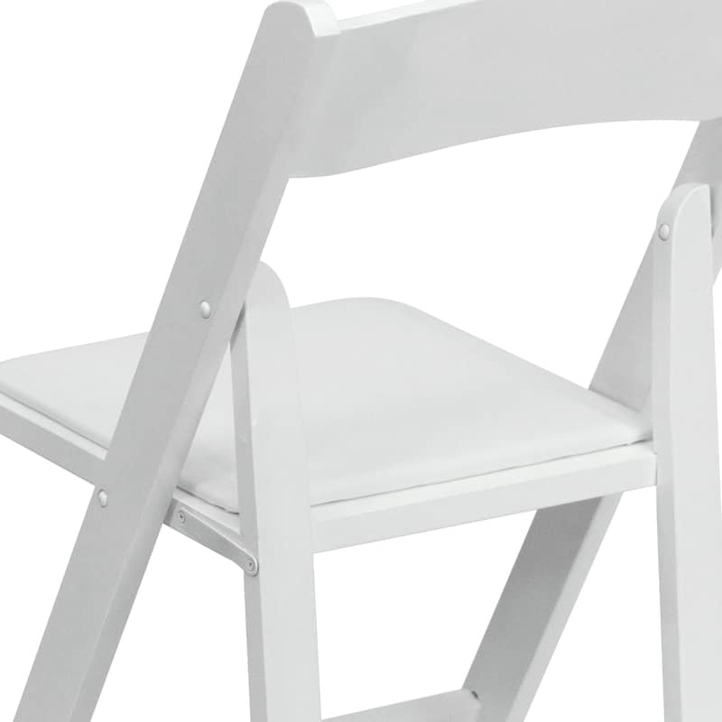 Vinyl-padded Wood Folding Chair (Set of 4)