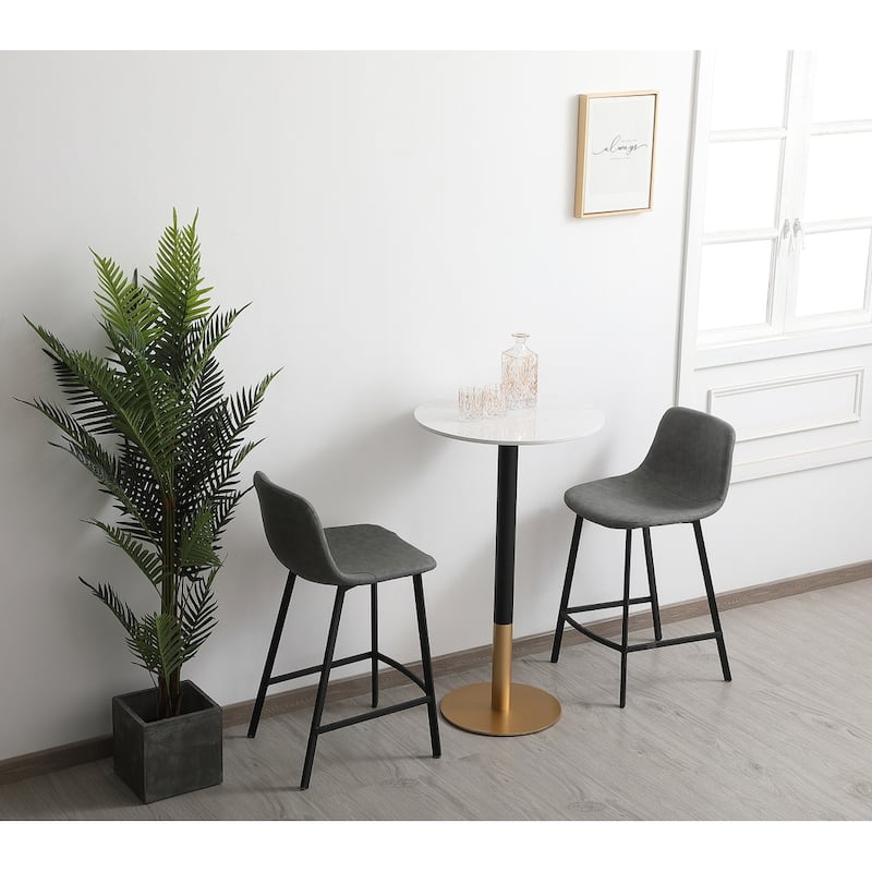 Linx 23" Faux Marble Pub table