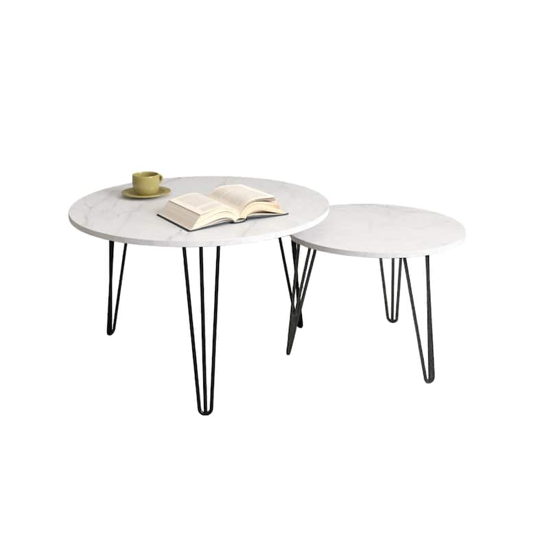 Set of 2 Coffee Table Dining Table Office Table Sofa Table