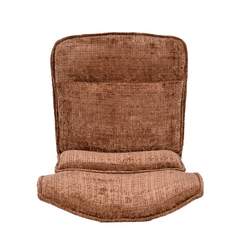 Modern Upholstered Swivel Dining Chairs Accent Side Chairs with Metal Legs