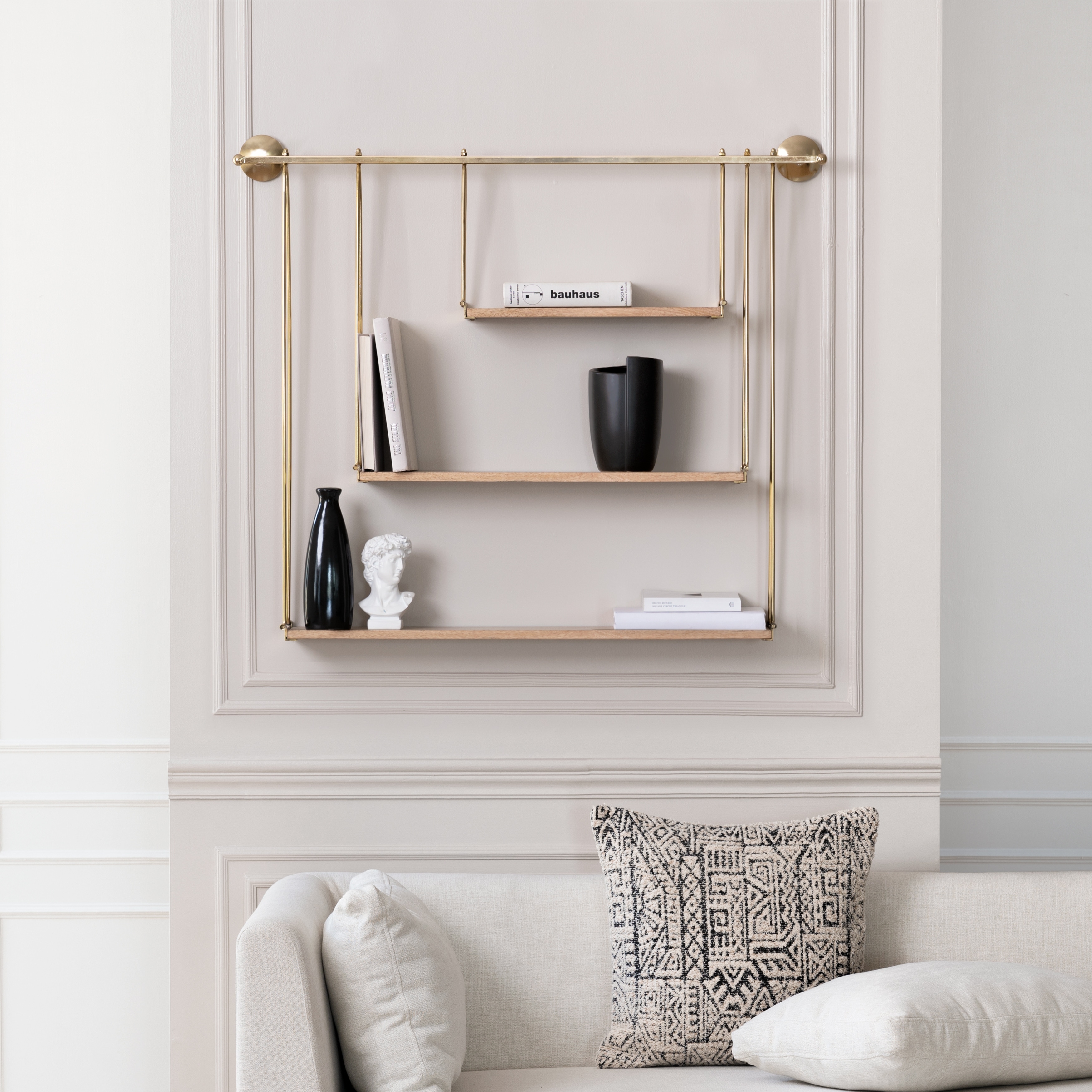 Luna Three Tier Suspended Wall Shelf - Contemporary - Display And Wall  Shelves - by MH London