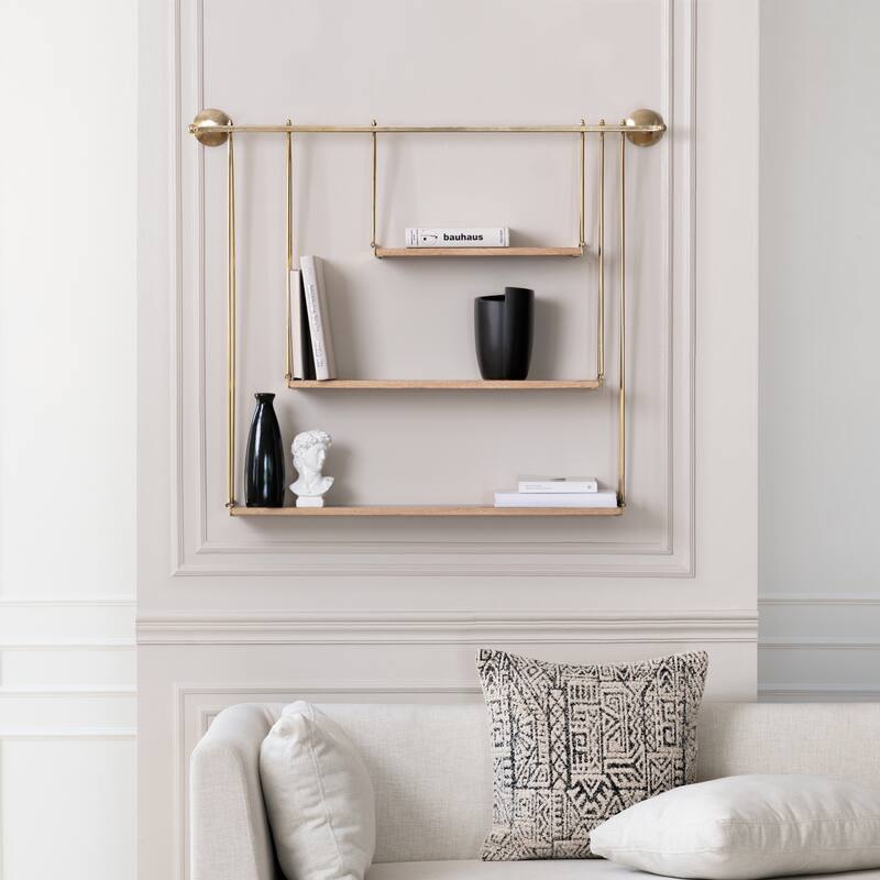 MH London Luna Three Tier Suspended Wall Shelf