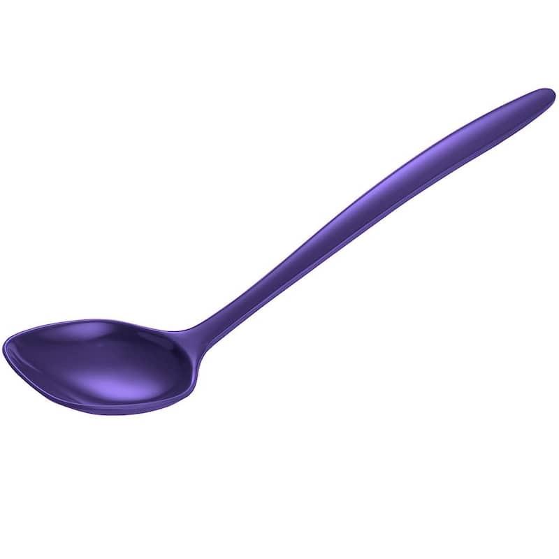 Hutzler 12-Inch Melamine Solid Cooking Spoon - Violet