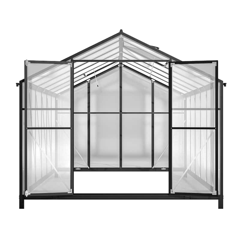 GDFStudio - Amelia Large Walk-In Outdoor Greenhouse with Secure Structure and Ventilation Design