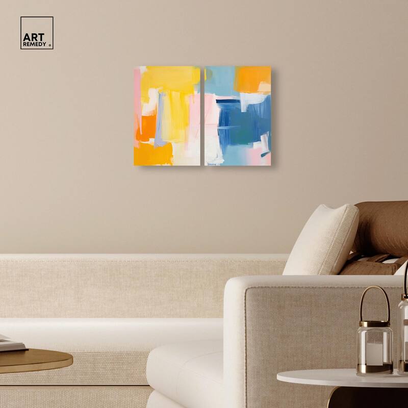 Skyward Radiance I Canvas Set of 2 by Art Remedy, Gallery Wrapped