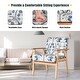 preview thumbnail 12 of 20, Costway Modern Accent Armchair Upholstered Lounge Chair w/Rubber Wood - 25'' x 26.5'' x 32''