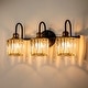 preview thumbnail 22 of 24, 3/ 4 - Light Modern Glam Luxuriou Dimmable Crystal Bathroom Vanity Light Linear Wall Light