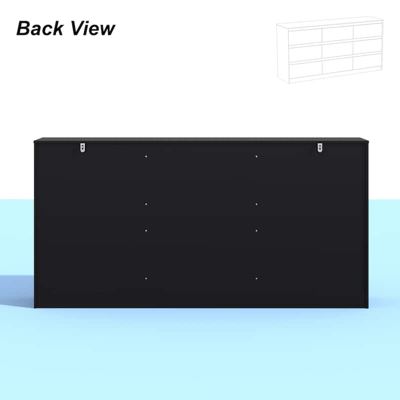 9-Drawer Storage Dresser for Bedroom and Living Room - Two Color Options