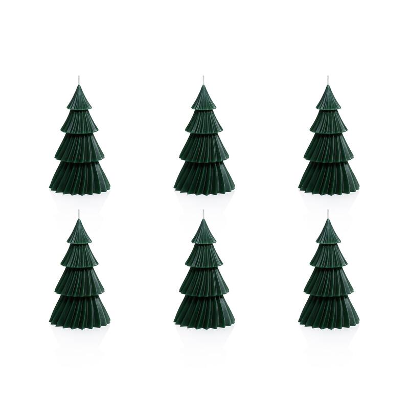 Twinkle Tree Decorative Holiday Candles, Set of 6