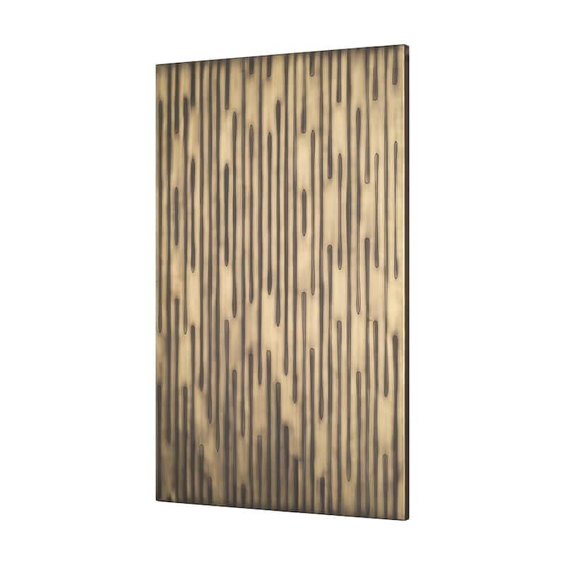Ramos Painted Antiqued Gold Metal Wall Art