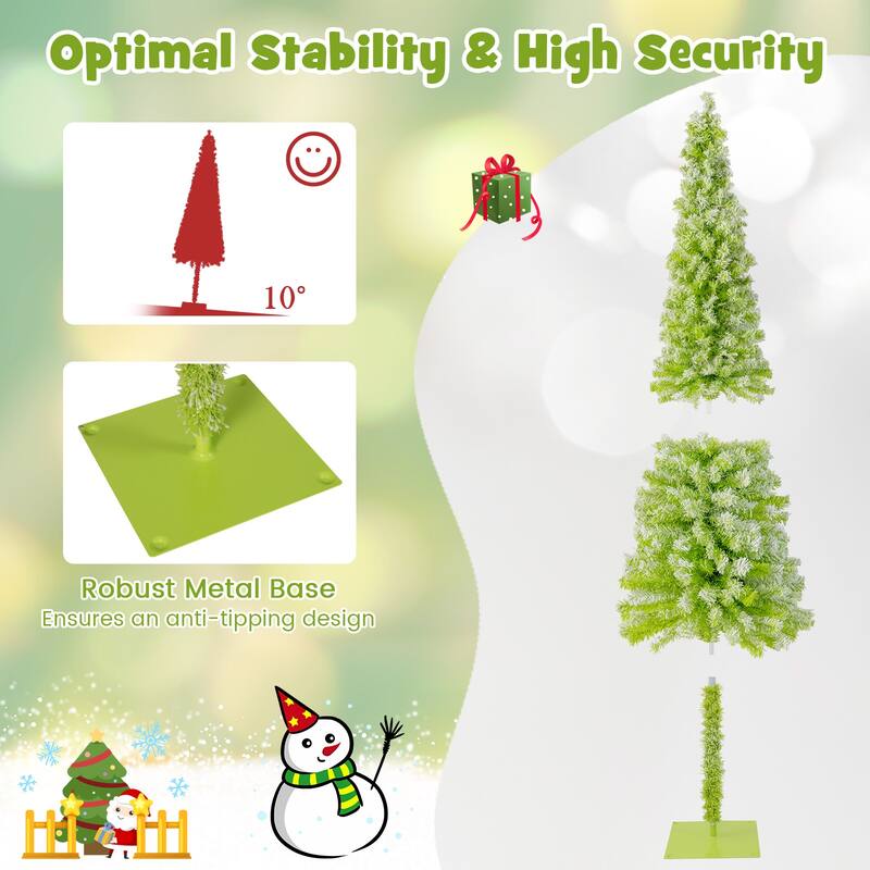 Costway 5/6/7 FT Bendable Christmas Tree with Bendable Top, 290 Branch - See Details