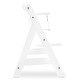 preview thumbnail 7 of 6, hauck AlphaPlus Grow Along White Wooden High Chair, Tray Table, & Grey Cushion - 16.5