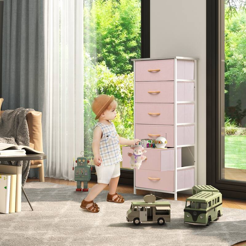 VredHom 6 Drawers Vertical Dresser Storage Tower