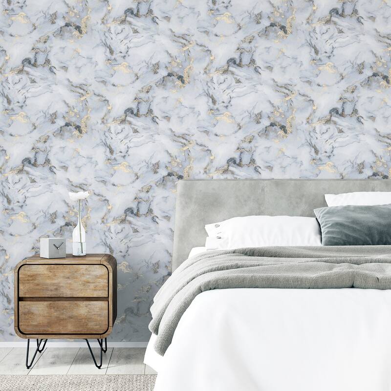 Arthouse Merrick Grey Marble Wallpaper
