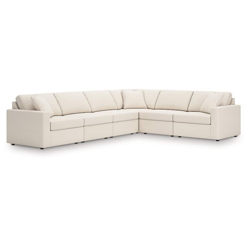 Signature Design by Ashley Modmax 6-Piece Sectional - 139" W x 107" D x 36" H - Beige
