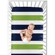 preview thumbnail 4 of 4, Sweet Jojo Designs Stripe Print Fitted Crib Sheet