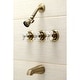 preview thumbnail 14 of 15, Victorian Three-Handle Tub and Shower Faucet