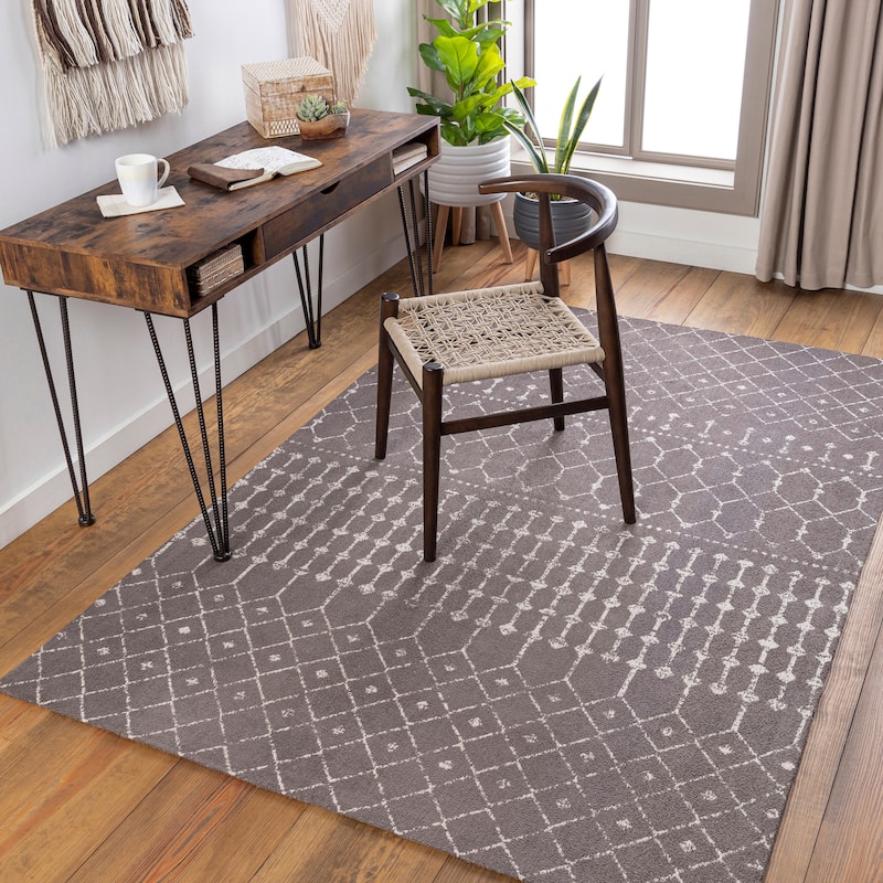 Artistic Weavers Magne Handmade Bohemian Geometric Area Rug - 2' x 3' - Charcoal