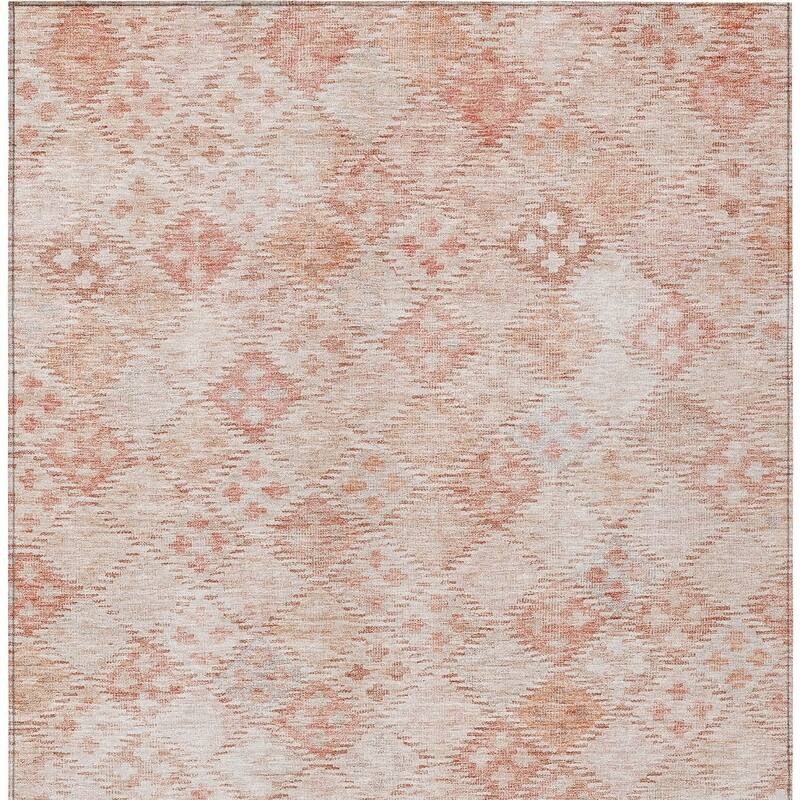 HomeRoots Geometric Transitional Rectangle Outdoor Rug
