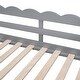preview thumbnail 13 of 13, Grey Twin Pinewood Loft Bed with Fence and Storage