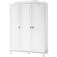 preview thumbnail 2 of 43, Palace Imports 100% Solid Wood Kyle 3-Door Wardrobe Armoire with Raised Panel or Mirrored Doors