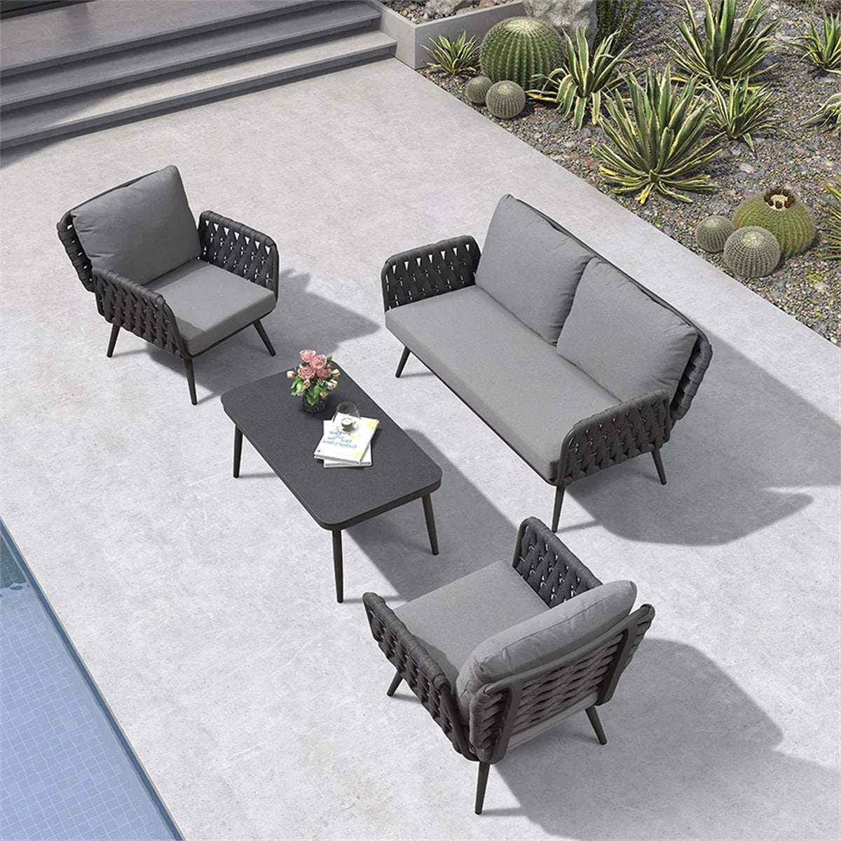 4 seater sales outdoor sofa