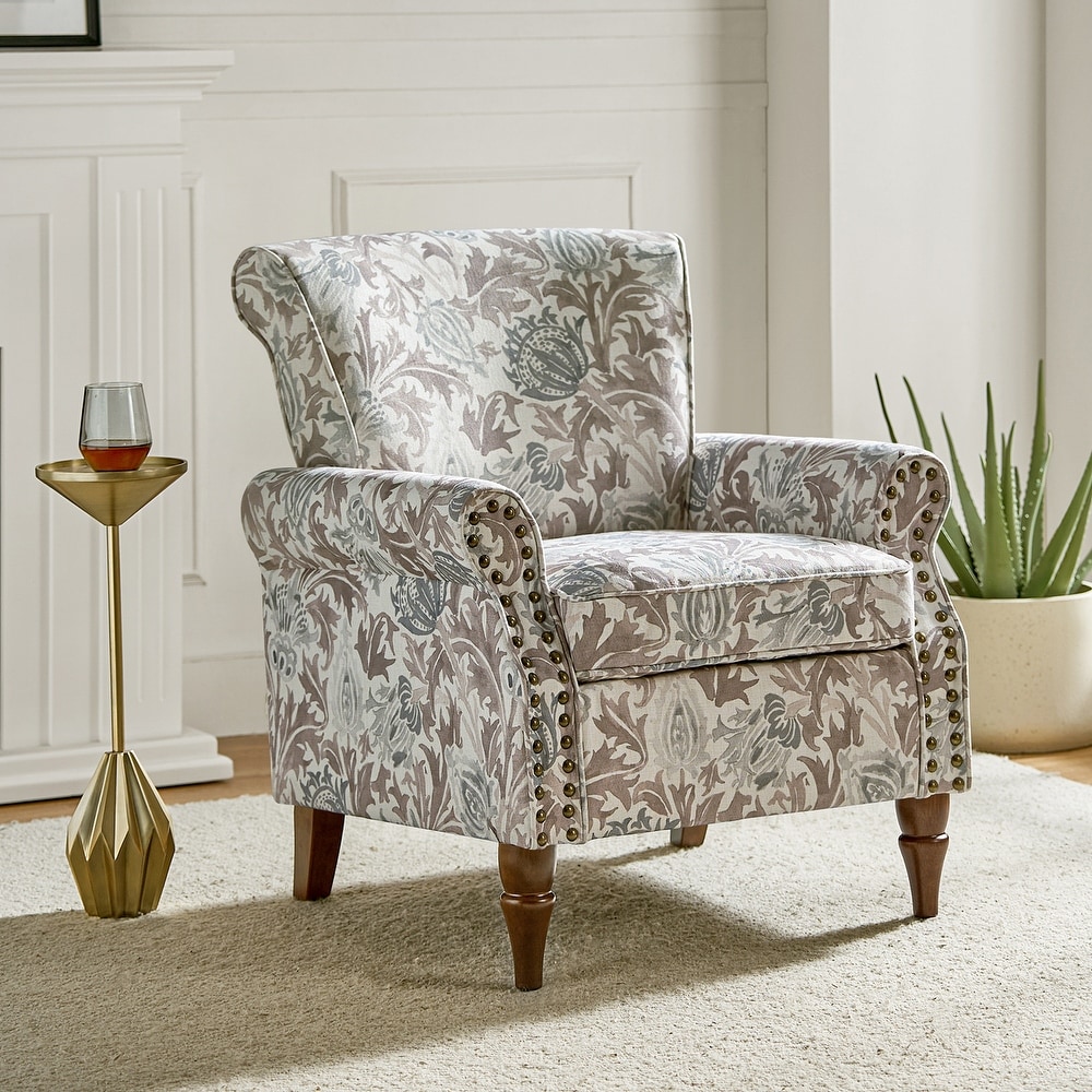 Grey Floral Arm Chairs Accent Chairs Bed Bath Beyond