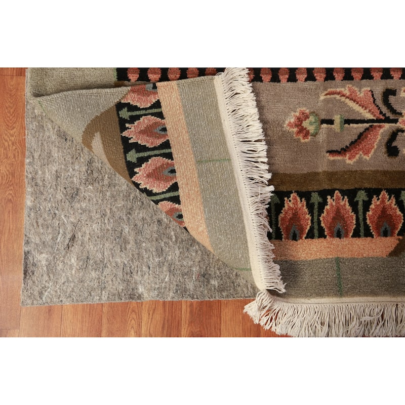 Nepalese Oriental Area Rug Hand-Knotted Wool Carpet - 9'0"x 11'7"