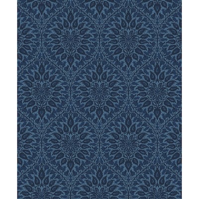 Seabrook Designs Luna Ogee Nonwoven Unpasted Wallpaper