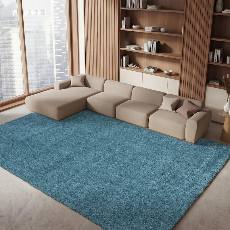 SAFAVIEH August Wilhelma Shag Solid 1.2-inch Thick Area Rug