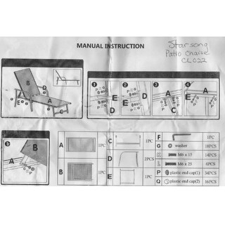 Corvus Antonio Outdoor Black Sling Fabric Adjustable Chaise Lounge
