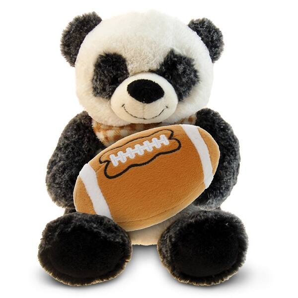 DolliBu Soft Huggable Panda Stuffed Animal with Football Plush Toy 8.