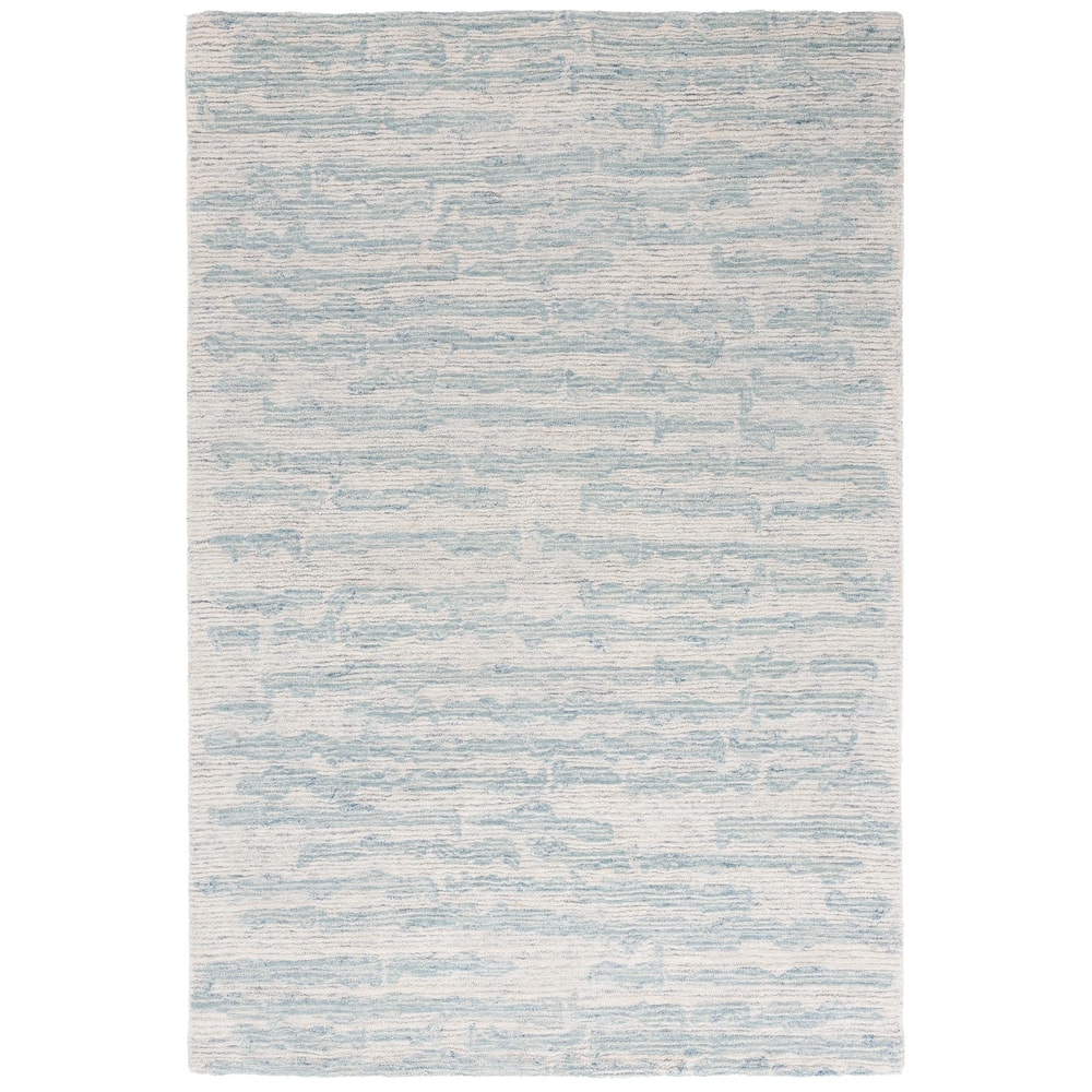 SAFAVIEH Handmade Ebony Anastasiya Modern & Contemporary Wool Rug